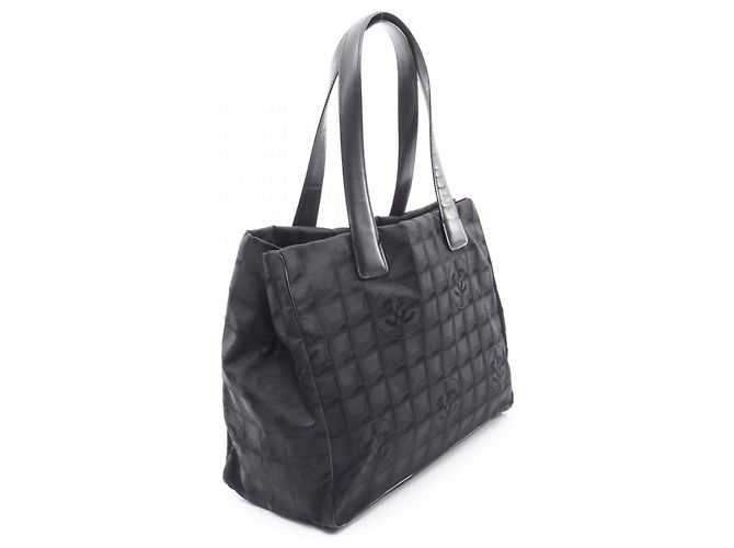 Borsa Tote Chanel New Travel Line MM Nero - vista 2