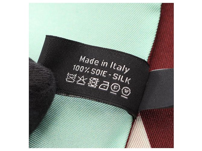 Écharpe ruban Chanel Coco Mark Vert Bordeaux - vue 3