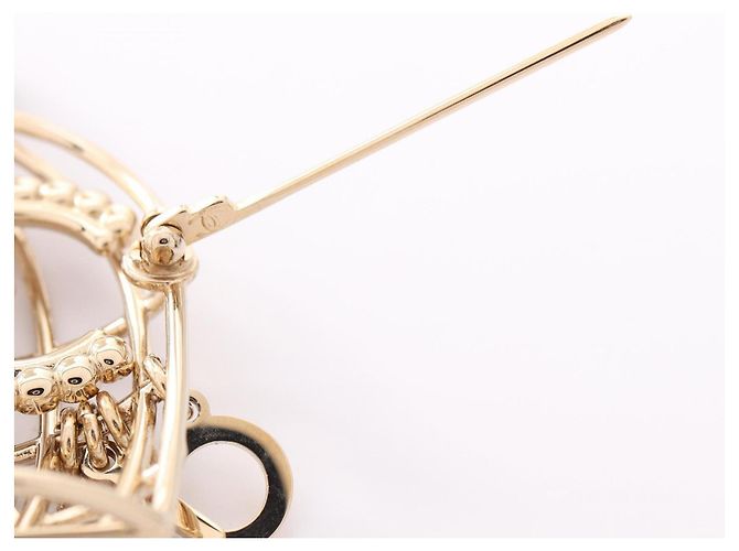 Spilla Chanel Coco Mark Motivo Gabbia per Uccelli D'oro - vista 4