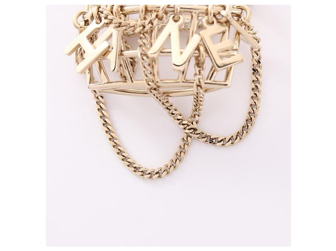 Spilla Chanel Coco Mark Motivo Gabbia per Uccelli D'oro - vista 7