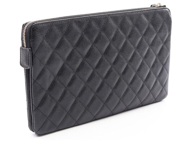 Timeless Bolsa de mão clutch Chanel Matelassé Second Bag Preto - vista 2