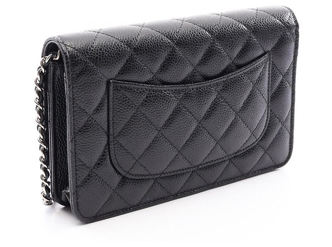 Chanel Matelassé Schwarze Schultertasche - Ansicht 2