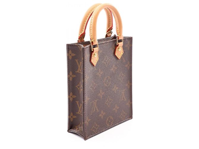 Louis Vuitton Petite Sac Plat Monogram Handtasche Braun Monogramm - Ansicht 2