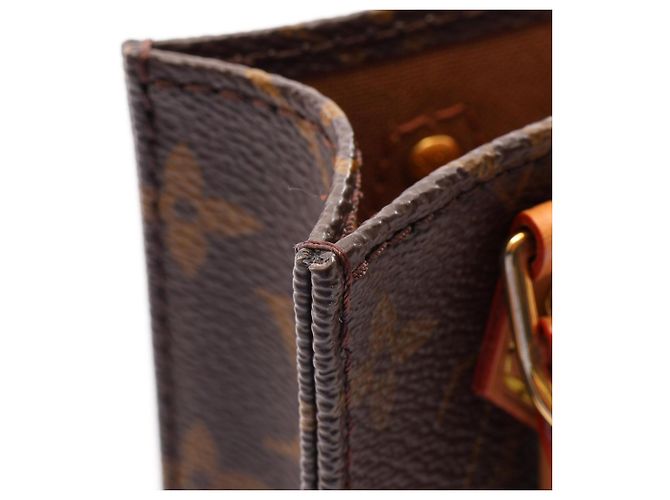 Louis Vuitton Petite Sac Plat Monogram Handtasche Braun Monogramm - Ansicht 8