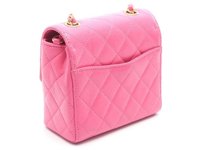 Borsa a tracolla Chanel Matelassé Small Flap Rosa - vista 2
