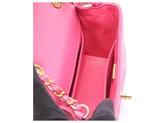 Borsa a tracolla Chanel Matelassé Small Flap Rosa - vista 3
