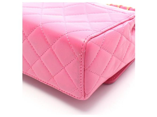Borsa a tracolla Chanel Matelassé Small Flap Rosa - vista 6