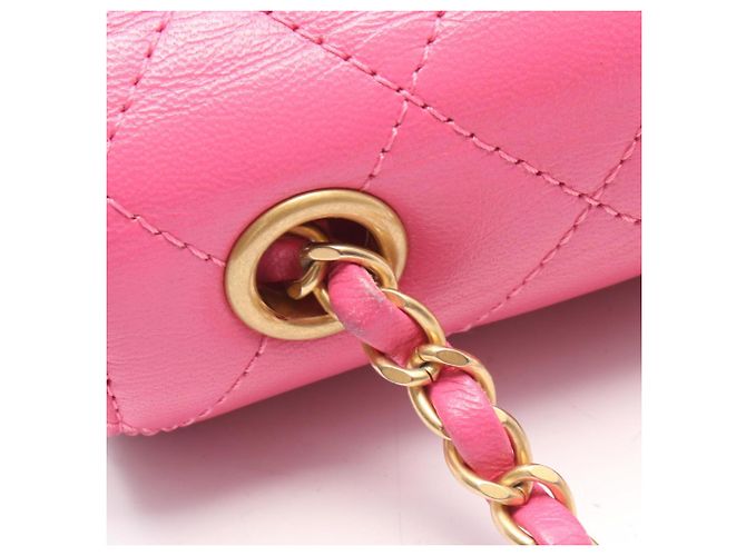 Borsa a tracolla Chanel Matelassé Small Flap Rosa - vista 8