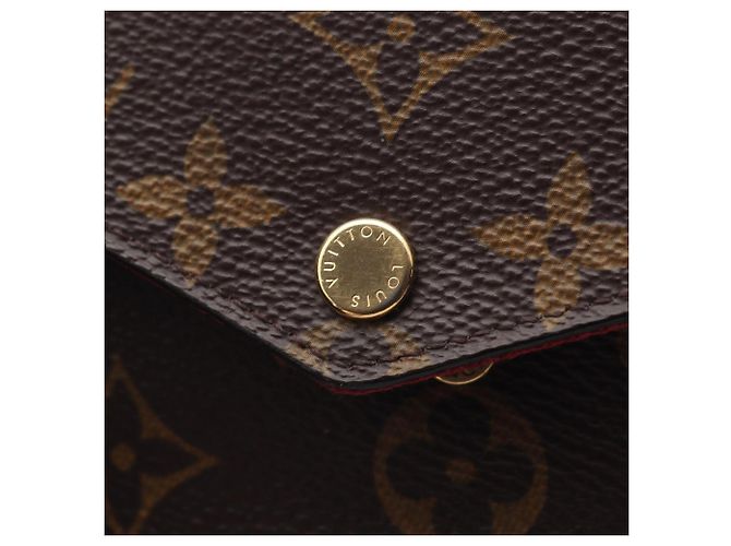 Borsa a tracolla Louis Vuitton Pochette Felicie Monogram Fuchsia Marrone Fuschia Monogramma - vista 7