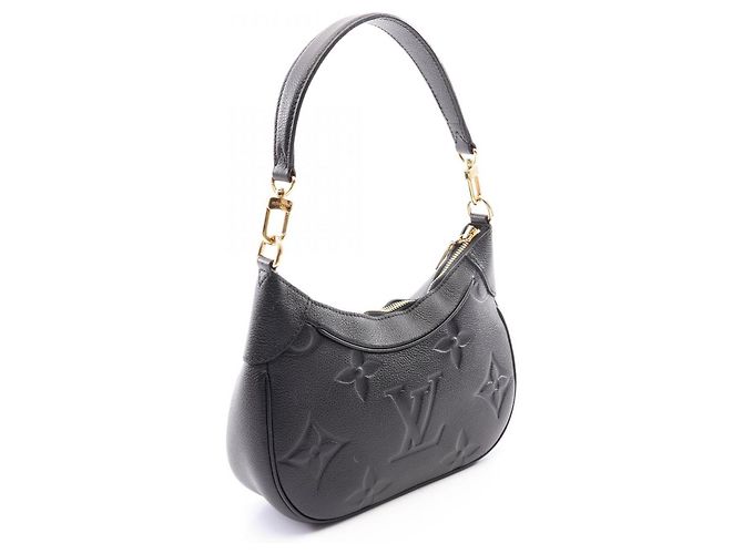 Borsa Louis Vuitton Bagatelle NM Monogram Empreinte Nero - vista 2