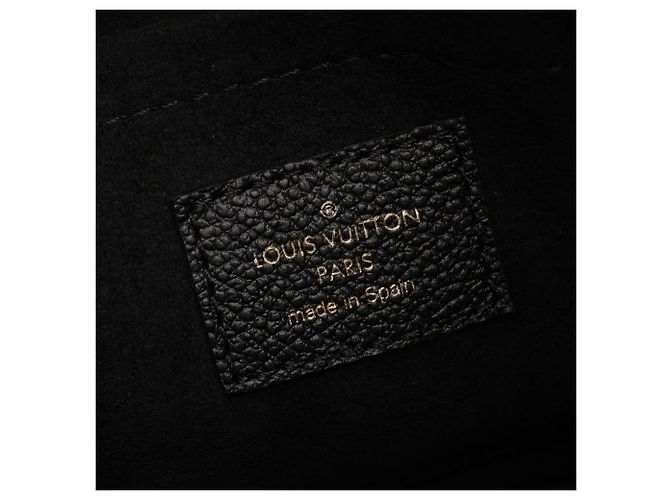 Borsa Louis Vuitton Bagatelle NM Monogram Empreinte Nero - vista 4