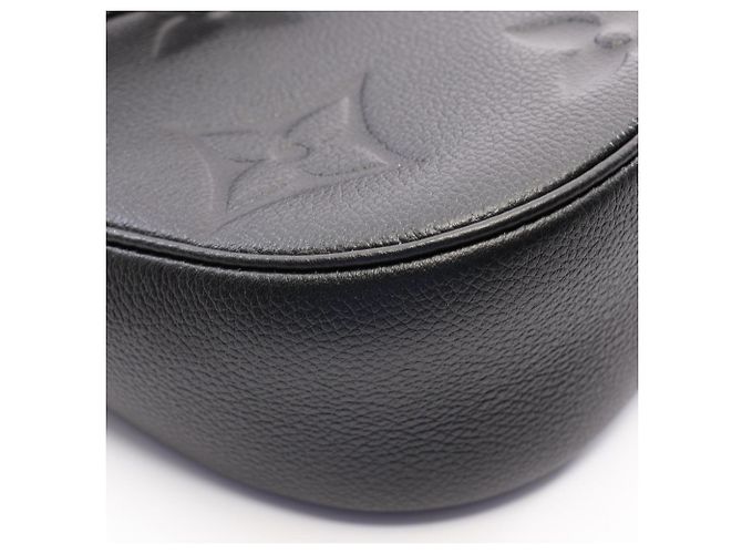 Borsa Louis Vuitton Bagatelle NM Monogram Empreinte Nero - vista 6