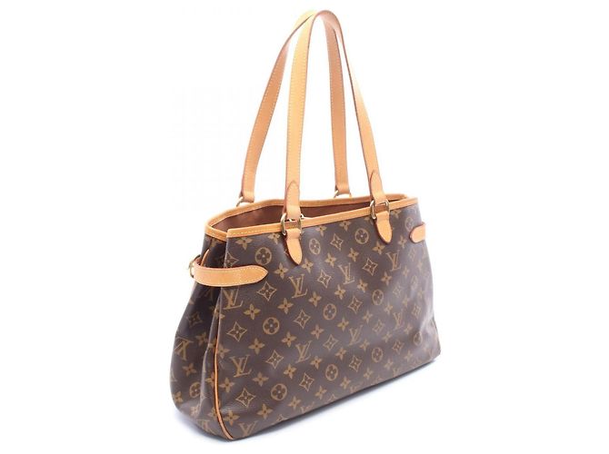 Bolso de hombro horizontal Louis Vuitton Batignolles Castaño Monograma - vista 2