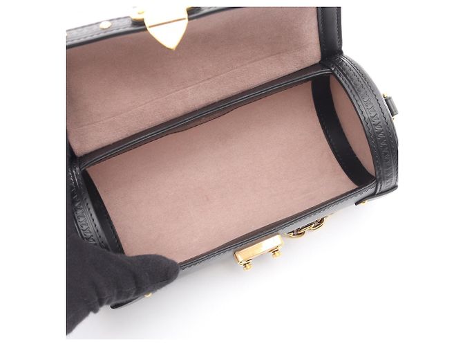 Louis Vuitton Papillon Trunk Handtasche Schwarz - Ansicht 3
