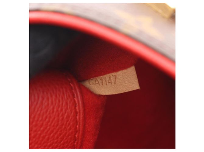 Borsa a mano 2 in 1 Louis Vuitton Pallas Monogram Cerise Marrone Rosso Fuschia Monogramma - vista 5