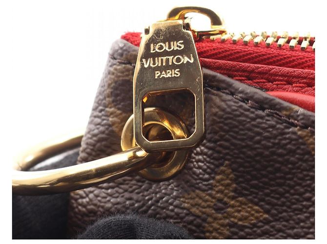 Borsa a mano 2 in 1 Louis Vuitton Pallas Monogram Cerise Marrone Rosso Fuschia Monogramma - vista 6