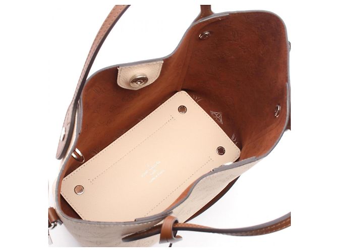 Borsa 2-Way Louis Vuitton Hina PM Mahina Marrone Crudo - vista 3