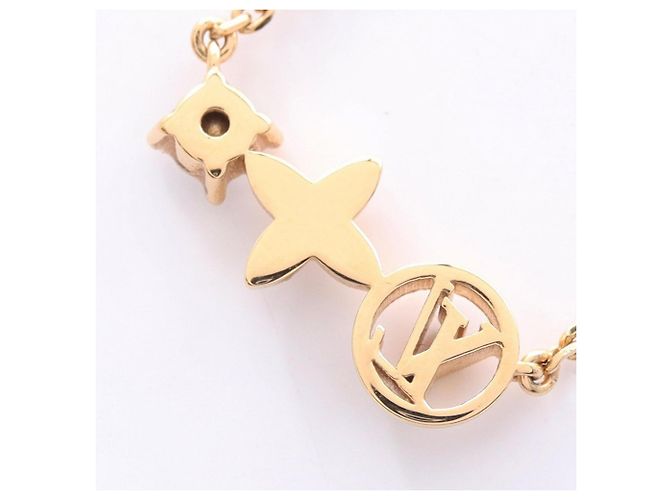 Colar Petit Louis Vuitton com strass Dourado - vista 2