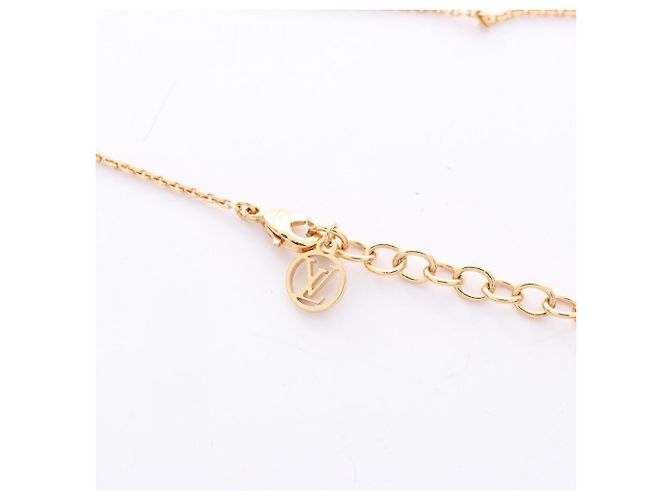 Colar Petit Louis Vuitton com strass Dourado - vista 4