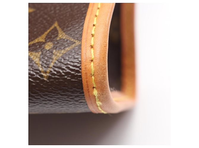 Borsa Tote Louis Vuitton Popincourt Au Marrone Monogramma - vista 6
