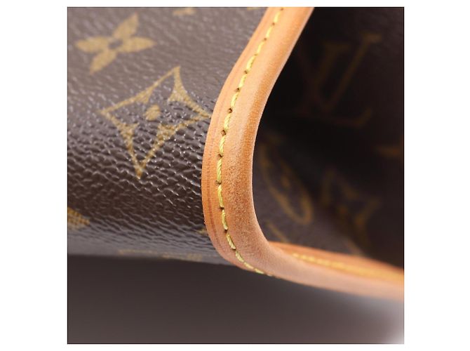 Borsa Tote Louis Vuitton Popincourt Au Marrone Monogramma - vista 7