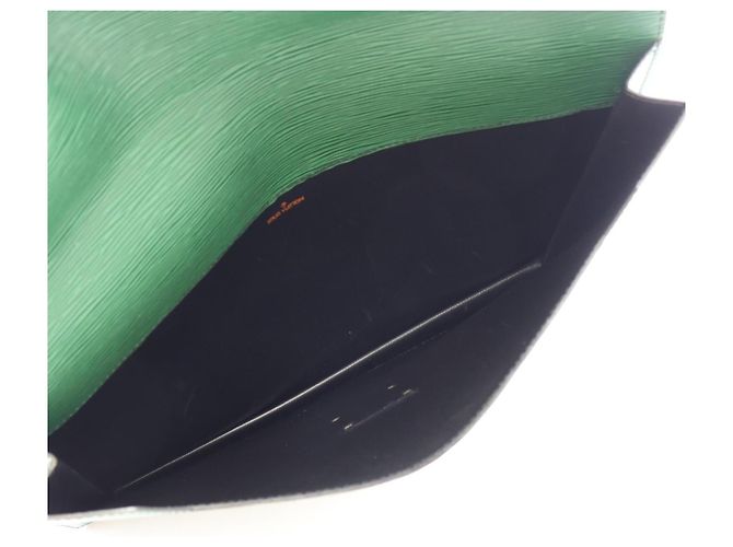 Bolsa Clutch Portedocument Sénateur Louis Vuitton Verde - vista 3