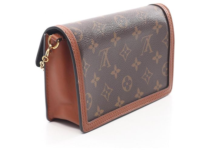 Louis Vuitton Portefeuille Dauphine Monogram Reverse Shoulder Bag Castaño Beige - vista 2