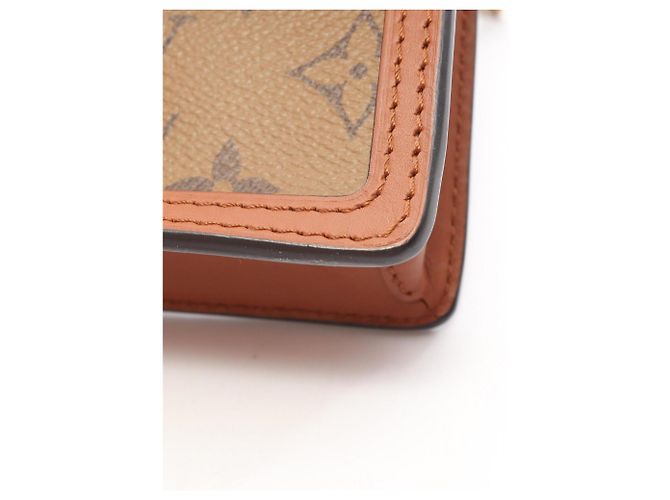 Louis Vuitton Portefeuille Dauphine Monogram Reverse Shoulder Bag Castaño Beige - vista 8