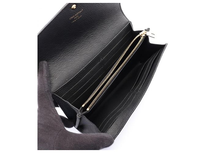 Louis Vuitton Portefeuille Sarah Long Wallet Negro - vista 3