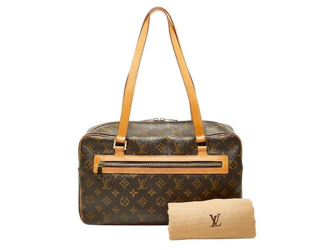 Bolsa Louis Vuitton Monogram Cite GM Marrom - vista 12