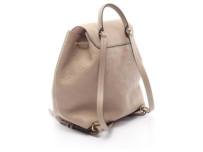 Louis Vuitton Montsouris PM Rucksack/Handtasche Beige Grau - Ansicht 2