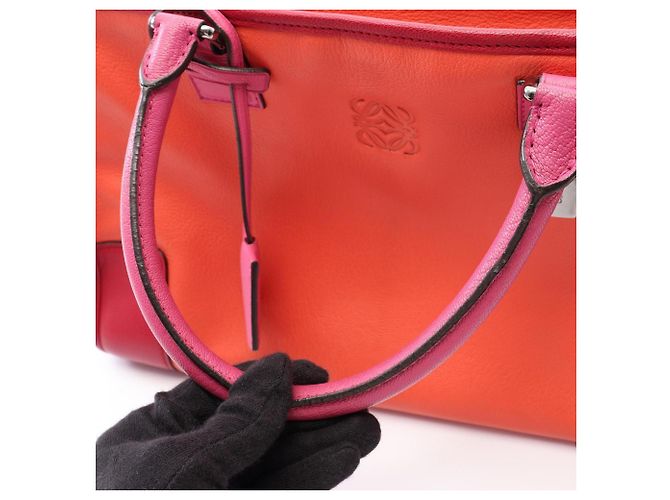 Borsa a mano Loewe Amazona 36 Rosa Rosso Arancione - vista 6