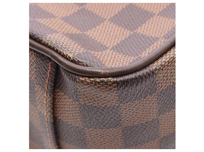 Borsa a tracolla Louis Vuitton Shelton GM Damier Ebene Marrone - vista 8