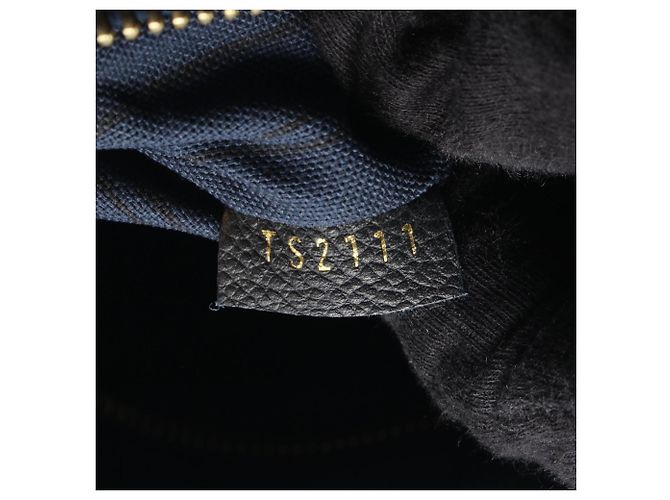 Louis Vuitton Citadine PM Monogram Empreinte Infini Schultertasche Marineblau - Ansicht 5