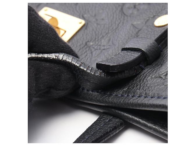Louis Vuitton Citadine PM Monogram Empreinte Infini Schultertasche Marineblau - Ansicht 7