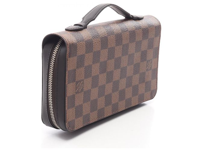 Portafoglio lungo Zippy XL Damier Ebene Louis Vuitton Marrone - vista 2