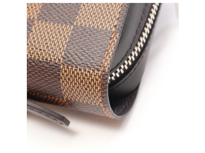 Portafoglio lungo Zippy XL Damier Ebene Louis Vuitton Marrone - vista 7