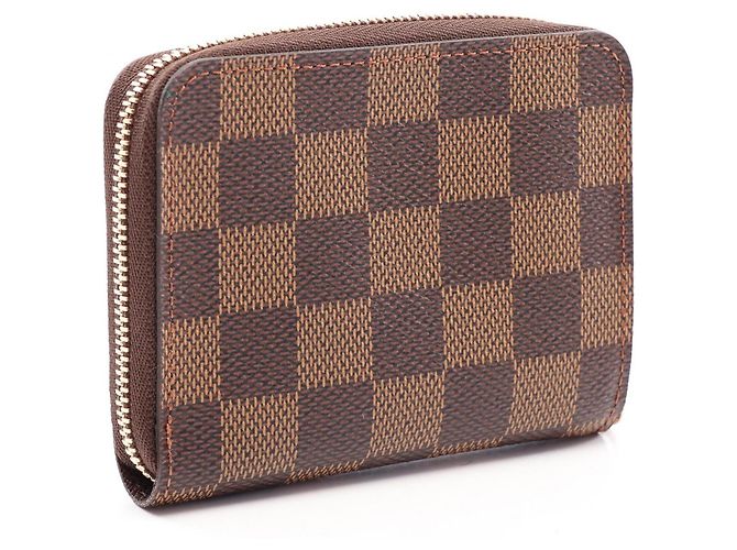 Monedero Zippy Louis Vuitton Damier Ebene Castaño - vista 2