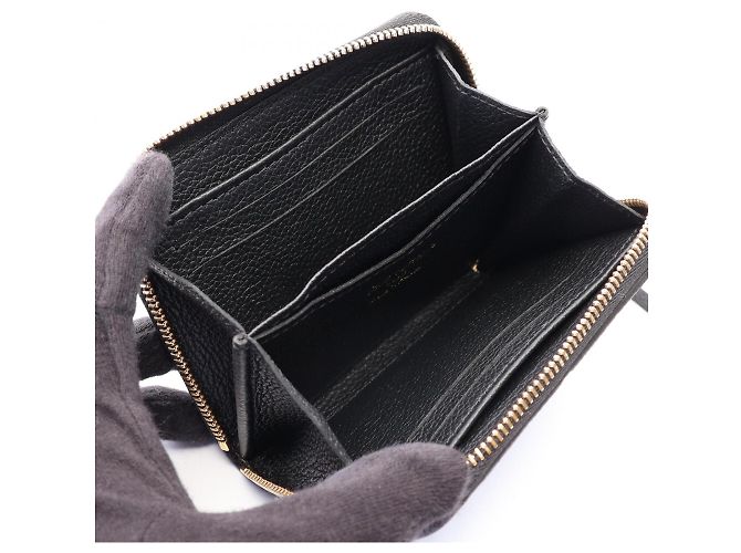 Louis Vuitton Monogram Empreinte Zippy Coin Purse Negro - vista 3