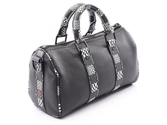 Borsa a mano Louis Vuitton City Keepall XS Damier Distorted Nero - vista 2