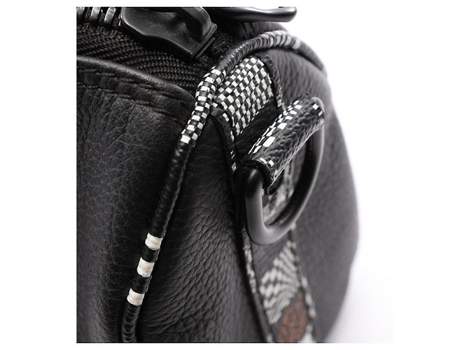 Borsa a mano Louis Vuitton City Keepall XS Damier Distorted Nero - vista 8