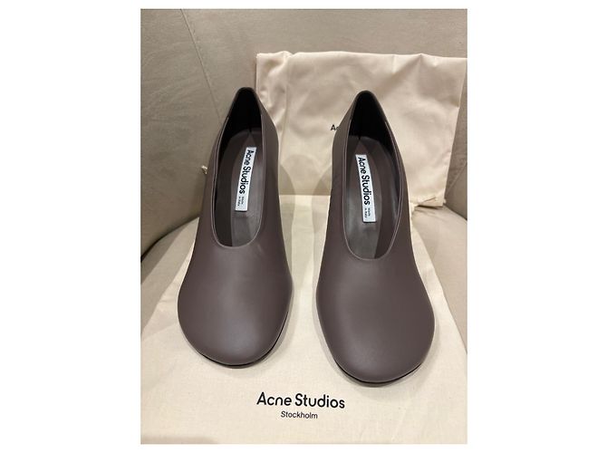 Acne Studios Décolleté in Nappa – Earthy Brown – Taglia 39 – Nuove Marrone - vista 2