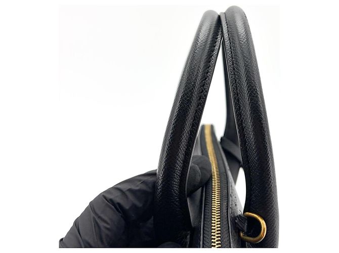 Balenciaga Logo Ville Leather Small Nero - vista 7