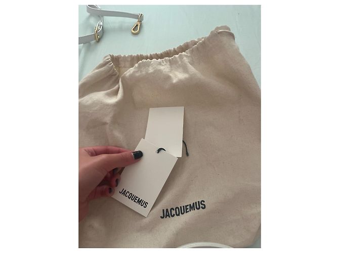 Jacquemus Le Chiquito Borsa in Pelle Bianca Bianco - vista 3