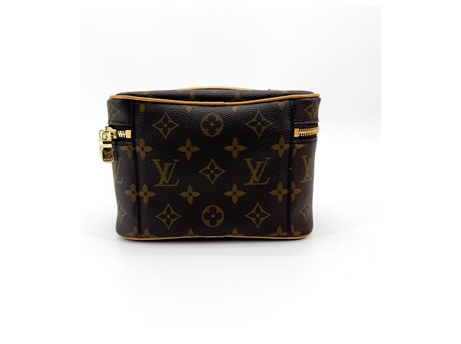 Louis Vuitton Nice Vanity Case Monogram Canvas Mini Castaño - vista 2