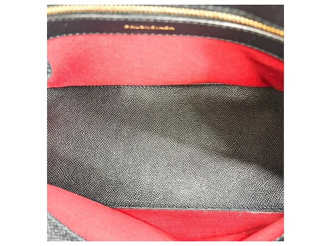 Balenciaga Logo Ville Leather Medium Nero - vista 5
