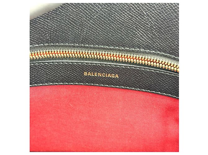 Balenciaga Logo Ville Leather Medium Nero - vista 6