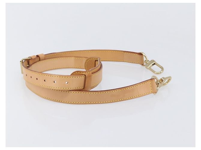 Correa de hombro ajustable de cuero Louis Vuitton 30mm Beige - vista 5
