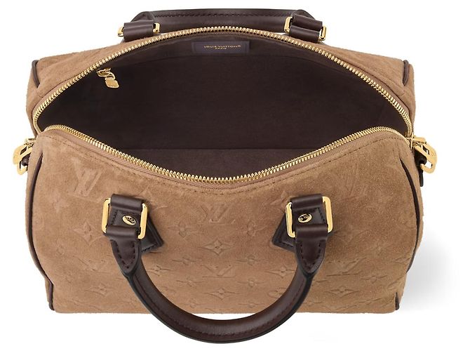Borsa Louis Vuitton Speedy Bandoulière 25 Marrone - vista 2