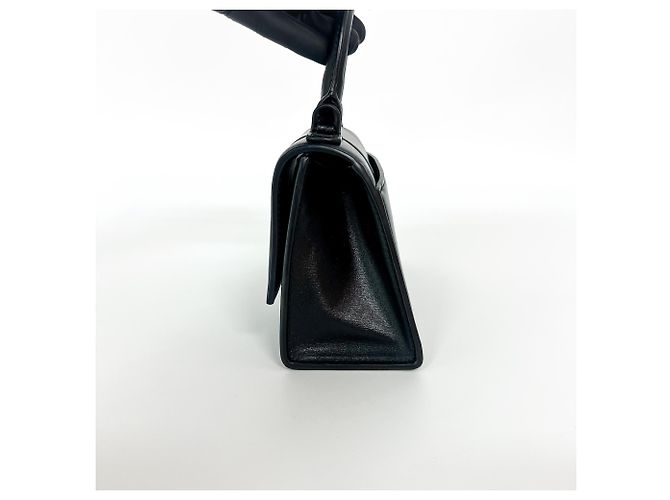 Balenciaga Hourglass Top Handle Leather with Crystals XS Nero - vista 4